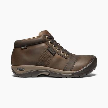 KEEN Austin - Hnede Nepremokave Topanky Panske, K0026SK